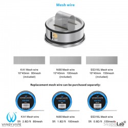 Mesh Wire per Mesh RDA -SS316L